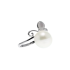 14KG 11.1X11.6mm Natural Color South Sea White Pearl and Shell Ring