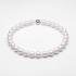 14KG 16.0-17.5mm Natural Color South Sea White Pearl Diamond Necklace