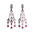 18KG 5.04ct Natural Unheated Mozambique Vivid Pigeon's Blood Red Ruby Diamond Earrings GRC