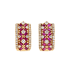 14KG 1.68ct Natural Unheated Mozambique Red Ruby Diamond Earrings