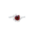 18KG 1.20ct Natural Unheated Mozambique Vivid Pigeon's Blood Red Ruby Diamond Ring AIGS