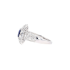 18KG 0.92ct Natural Sri Lanka Vivid Royal Blue Sapphire Diamond Ring GRL