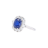 18KG 2.61ct Natural Sri Lanka Vivid Royal Blue Sapphire Diamond Ring GUILD