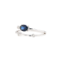 18KG 0.49ct Natural Sri Lanka Vivid Royal Blue Sapphire Diamond Ring GRL