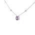 18KG 1.03ct Natural Unheated Sri Lanka Pink Sapphire Diamond Necklace GIA