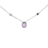 18KG 1.03ct Natural Unheated Sri Lanka Pink Sapphire Diamond Necklace GIA