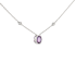 18KG 1.03ct Natural Unheated Sri Lanka Pink Sapphire Diamond Necklace GIA