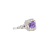 18KG 1.01ct Natural Unheated Sri Lanka Vivid Violet Sapphire Diamond Ring TGL