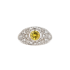 14KG 0.80ct Natural Unheated Sri Lanka Yellow Sapphire Diamond Ring