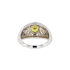 14KG 0.80ct Natural Unheated Sri Lanka Yellow Sapphire Diamond Ring
