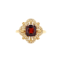 18KG 1.87ct Natural Untreated Vivid Red Spinel Diamond Ring