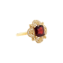 18KG 1.87ct Natural Untreated Vivid Red Spinel Diamond Ring