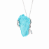 18KG Turquoise Diamond Pendant/Brooch GA