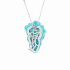 18KG Turquoise Diamond Pendant/Brooch GA