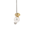 18K Solid Gold Akoya Pearl Natural Emerald Diamond AQUARIUS Pendant