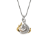 18K Solid Gold Akoya Pearl Natural Emerald Diamond PISCES Pendant