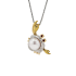 18K Solid Gold Akoya Pearl Natural Ruby CANCER Pendant