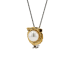 18K Solid Gold Akoya Pearl LEO Pendant