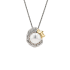 18K Solid Gold Akoya Pearl Natural Diamond VIRGO Pendant