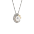 18K Solid Gold Akoya Pearl Natural Diamond VIRGO Pendant