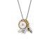 18K Solid Gold Akoya Pearl Natural Ruby CAPRICORN Pendant