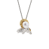 18K Solid Gold Akoya Pearl Natural Ruby CAPRICORN Pendant